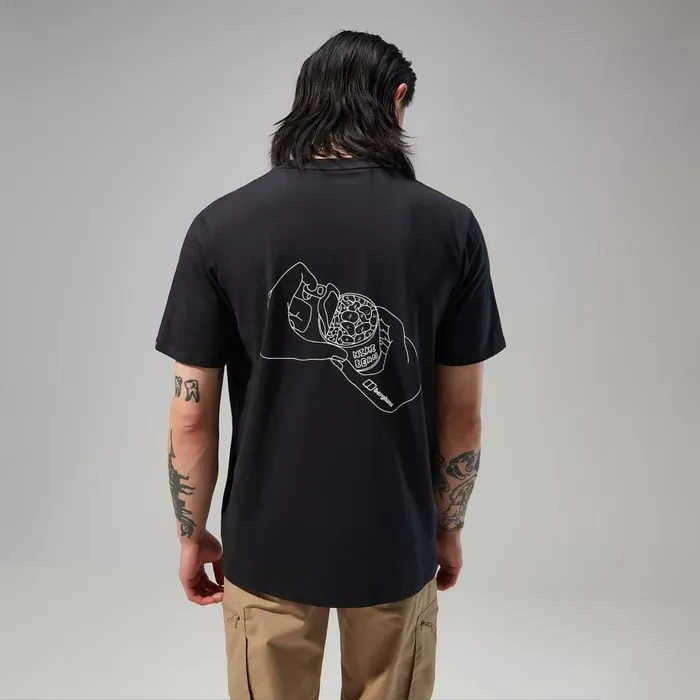 Berghaus TShirts Mens Hike Beans Short Sleeve Tee 8211 Black 8211 Men
