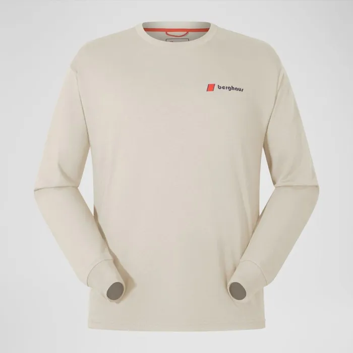 Berghaus TShirts Mera Peak Long Sleeve TShirt 8211 Grey 8211 MenWomen