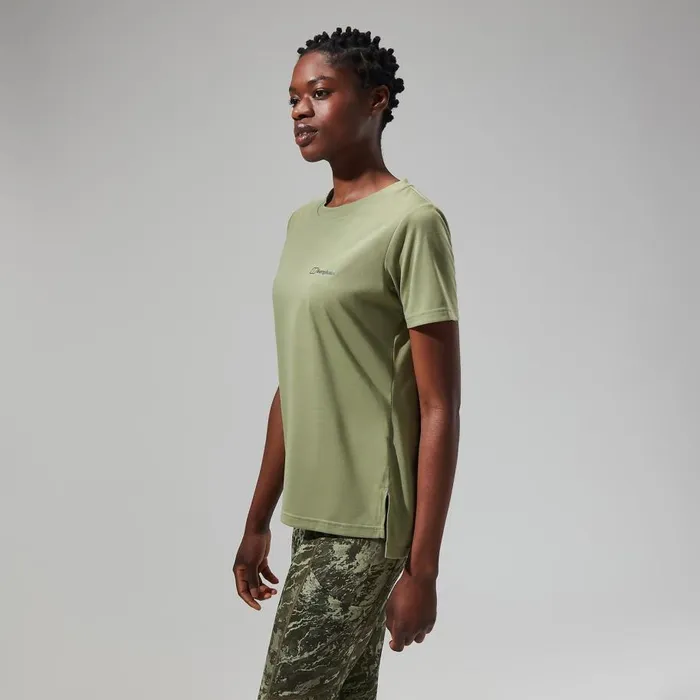 Berghaus TShirts Relaxed Tech Super Stretch Tee 8211 Green 8211 Women