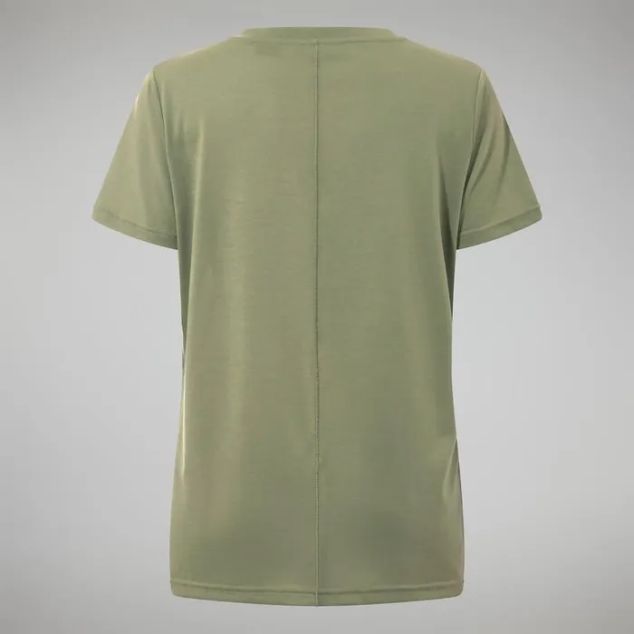 Berghaus TShirts Relaxed Tech Super Stretch Tee 8211 Green 8211 Women
