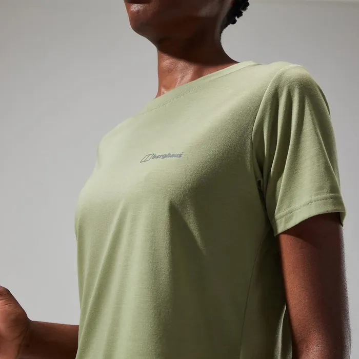 Berghaus TShirts Relaxed Tech Super Stretch Tee 8211 Green 8211 Women