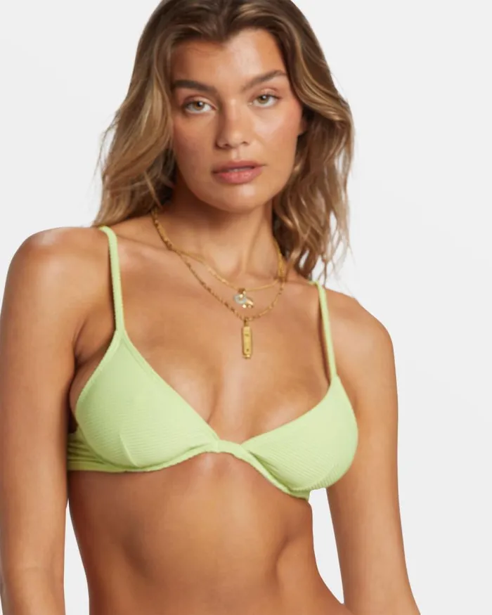 Billabong Bikinis Tanlines Reese Underwire Bikini Top Lime Zest 8211 Women Billabong Bikinis Tanlines Reese Underwire Bikini Top Lime Zest 8211 Women