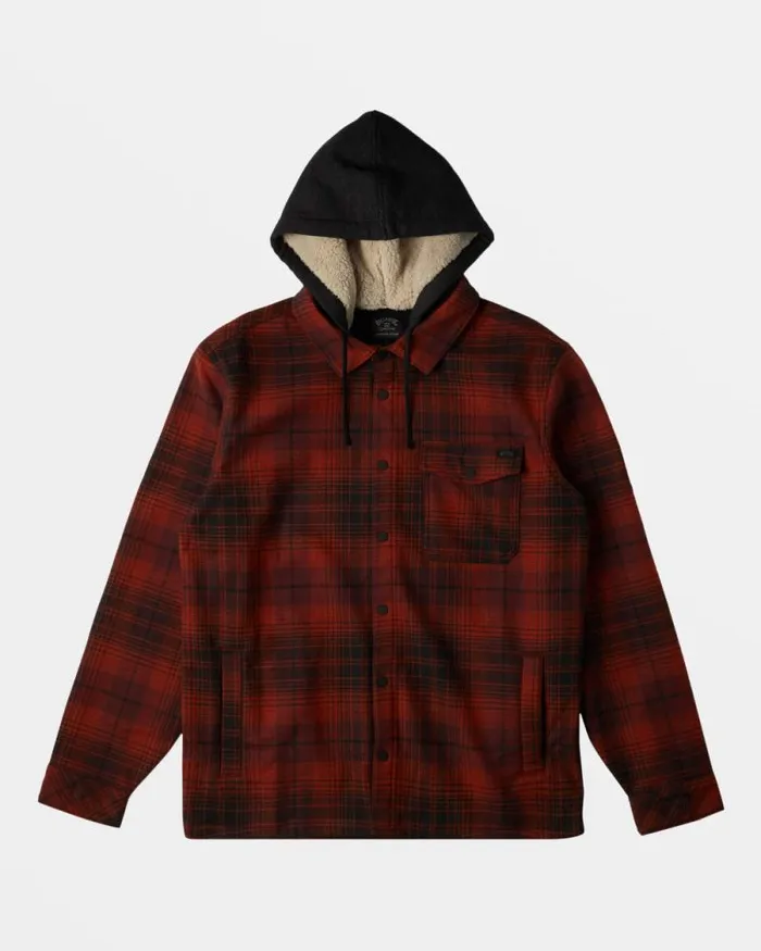 Billabong Flannels ADiv Furnace Bonded Long Sleeve Flannel Shirt Sangria 8211 Men