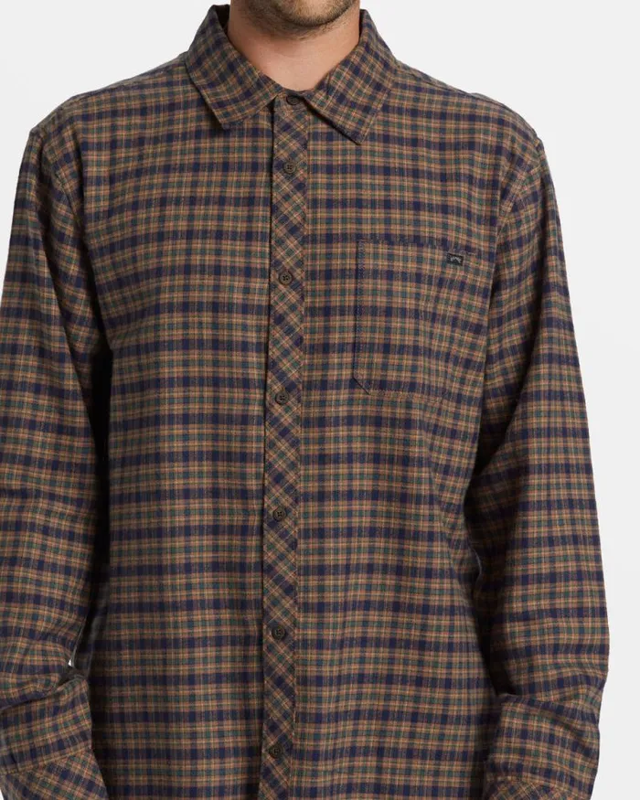 Billabong Flannels Coastline Long Sleeve Flannel Shirt Deep Royal 8211 Men Billabong Flannels Coastline Long Sleeve Flannel Shirt Deep Royal 8211 Men