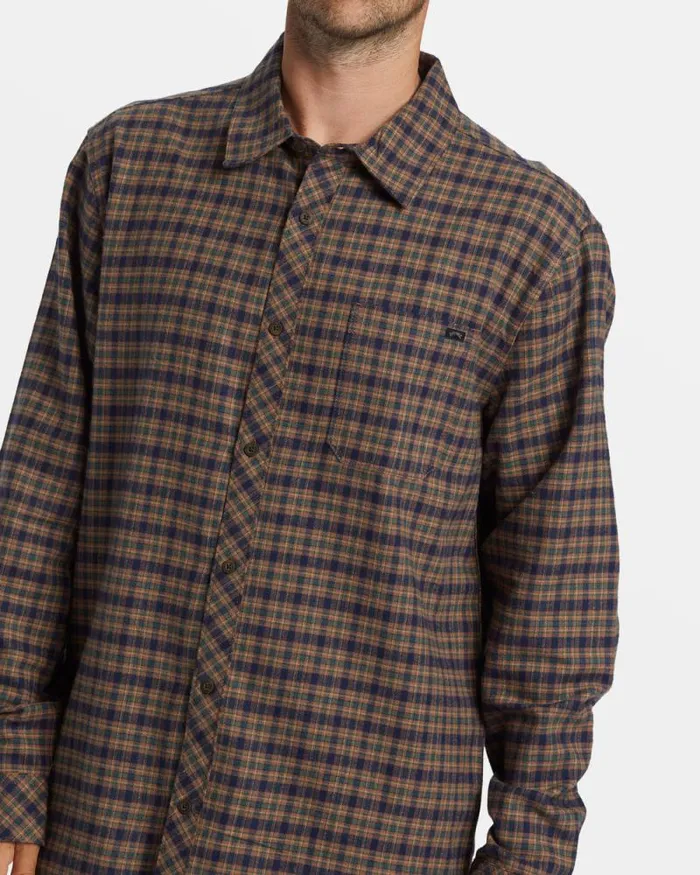 Billabong Flannels Coastline Long Sleeve Flannel Shirt Deep Royal 8211 Men Billabong Flannels Coastline Long Sleeve Flannel Shirt Deep Royal 8211 Men