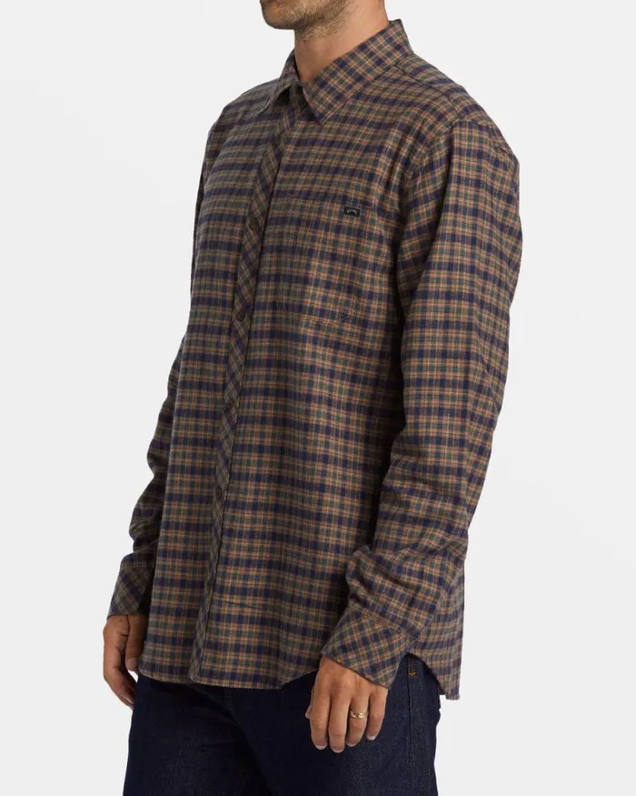 Billabong Flannels Coastline Long Sleeve Flannel Shirt Deep Royal 8211 Men Billabong Flannels Coastline Long Sleeve Flannel Shirt Deep Royal 8211 Men