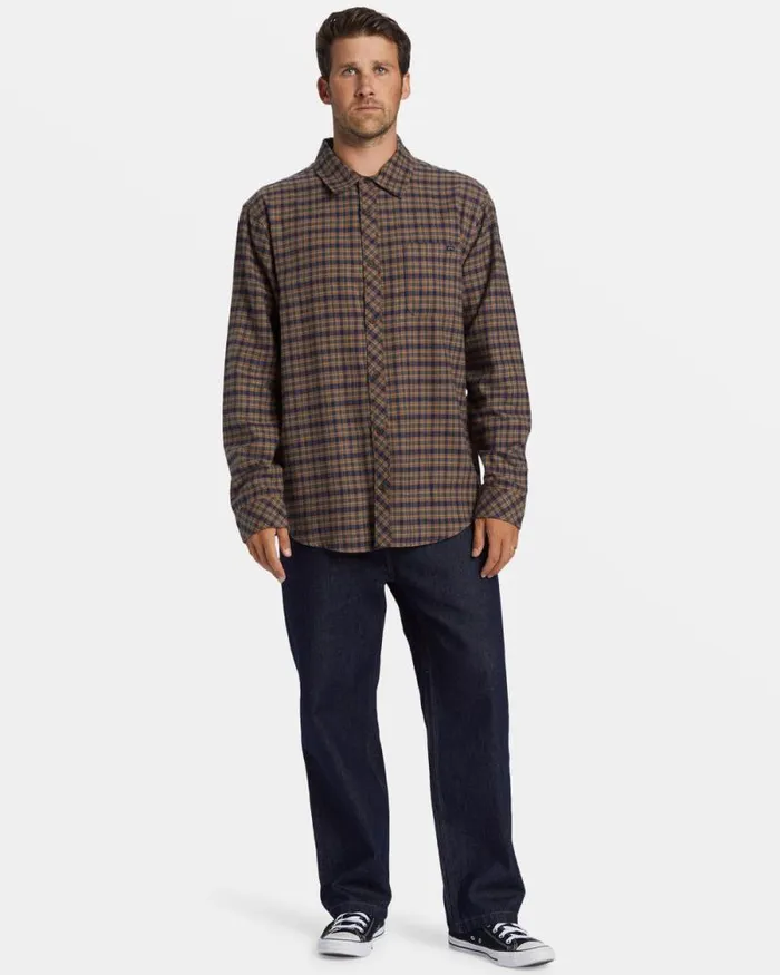 Billabong Flannels Coastline Long Sleeve Flannel Shirt Deep Royal 8211 Men Billabong Flannels Coastline Long Sleeve Flannel Shirt Deep Royal 8211 Men
