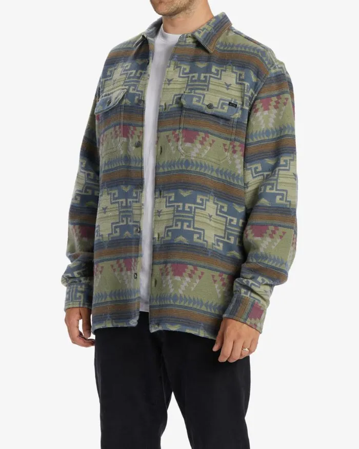 Billabong Flannels Offshore Jacquard Flannel Long Sleeve Shirt Sage 8211 Men Billabong Flannels Offshore Jacquard Flannel Long Sleeve Shirt Sage 8211 Men