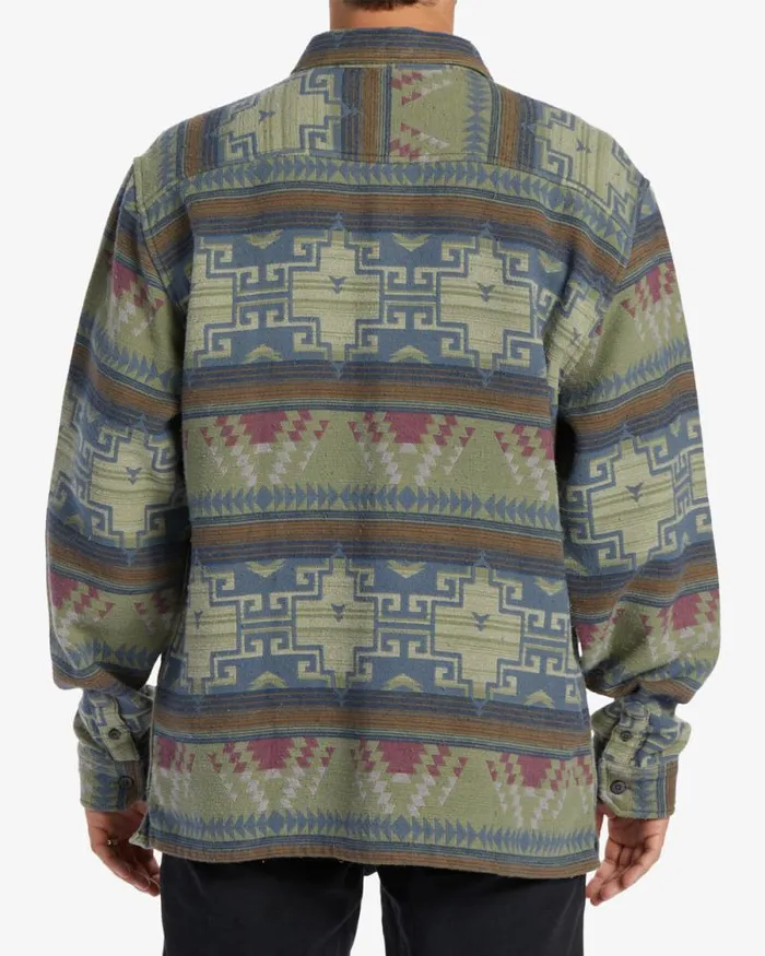 Billabong Flannels Offshore Jacquard Flannel Long Sleeve Shirt Sage 8211 Men Billabong Flannels Offshore Jacquard Flannel Long Sleeve Shirt Sage 8211 Men