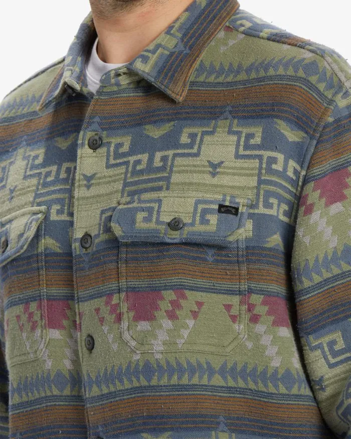 Billabong Flannels Offshore Jacquard Flannel Long Sleeve Shirt Sage 8211 Men Billabong Flannels Offshore Jacquard Flannel Long Sleeve Shirt Sage 8211 Men