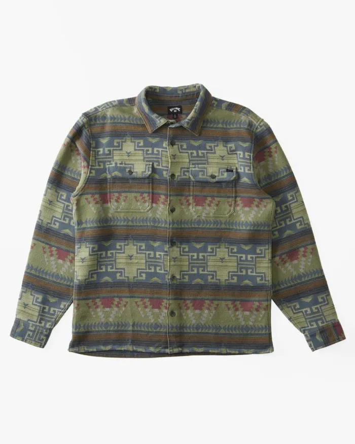 Billabong Flannels Offshore Jacquard Flannel Long Sleeve Shirt Sage 8211 Men Billabong Flannels Offshore Jacquard Flannel Long Sleeve Shirt Sage 8211 Men