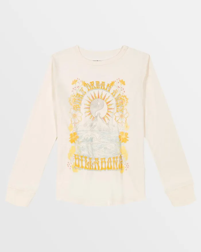 Billabong Girls039 Tops Girls Daydream Away Long Sleeve TShirt Salt Crystal 8211 Women Billabong Girls039 Tops Girls Daydream Away Long Sleeve TShirt Salt Crystal 8211 Women