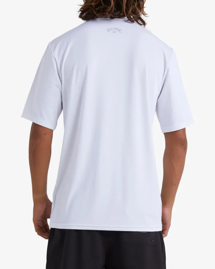 Billabong Rashguards and Surf Tees All Day Wave Loose Fit Short Sleeve Surf Tee White 8211 Men Billabong Rashguards and Surf Tees All Day Wave Loose Fit Short Sleeve Surf Tee White 8211 Men