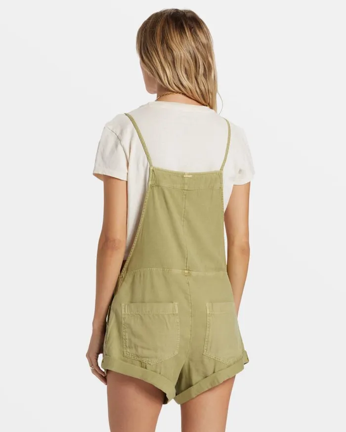 Billabong Rompers and Jumpsuits Wild Pursuit Romper Avocado 8211 Women Billabong Rompers and Jumpsuits Wild Pursuit Romper Avocado 8211 Women