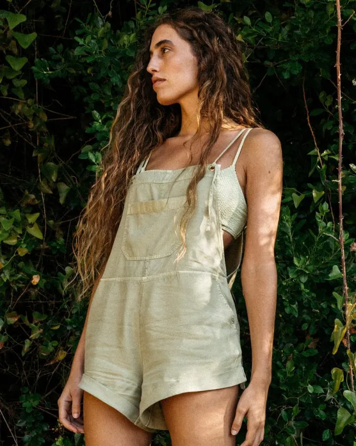 Billabong Rompers and Jumpsuits Wild Pursuit Romper Avocado 8211 Women Billabong Rompers and Jumpsuits Wild Pursuit Romper Avocado 8211 Women