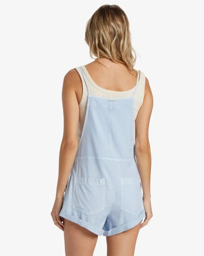 Billabong Rompers and Jumpsuits Wild Pursuit Romper Washed Chambray 8211 Women Billabong Rompers and Jumpsuits Wild Pursuit Romper Washed Chambray 8211 Women