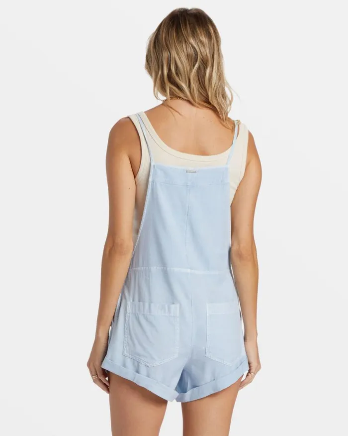 Billabong Rompers and Jumpsuits Wild Pursuit Romper Washed Chambray 8211 Women Billabong Rompers and Jumpsuits Wild Pursuit Romper Washed Chambray 8211 Women