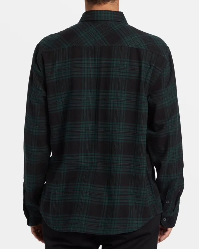 Billabong Shirts Coastline Long Sleeve Flannel Shirt Black 8211 Men Billabong Shirts Coastline Long Sleeve Flannel Shirt Black 8211 Men