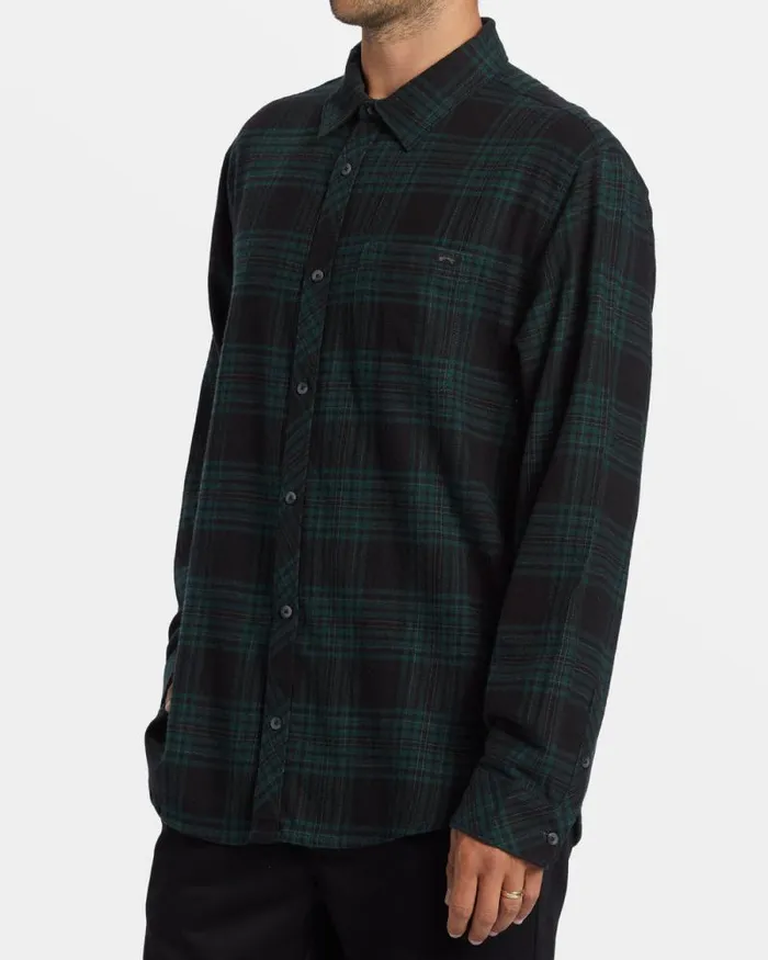 Billabong Shirts Coastline Long Sleeve Flannel Shirt Black 8211 Men Billabong Shirts Coastline Long Sleeve Flannel Shirt Black 8211 Men