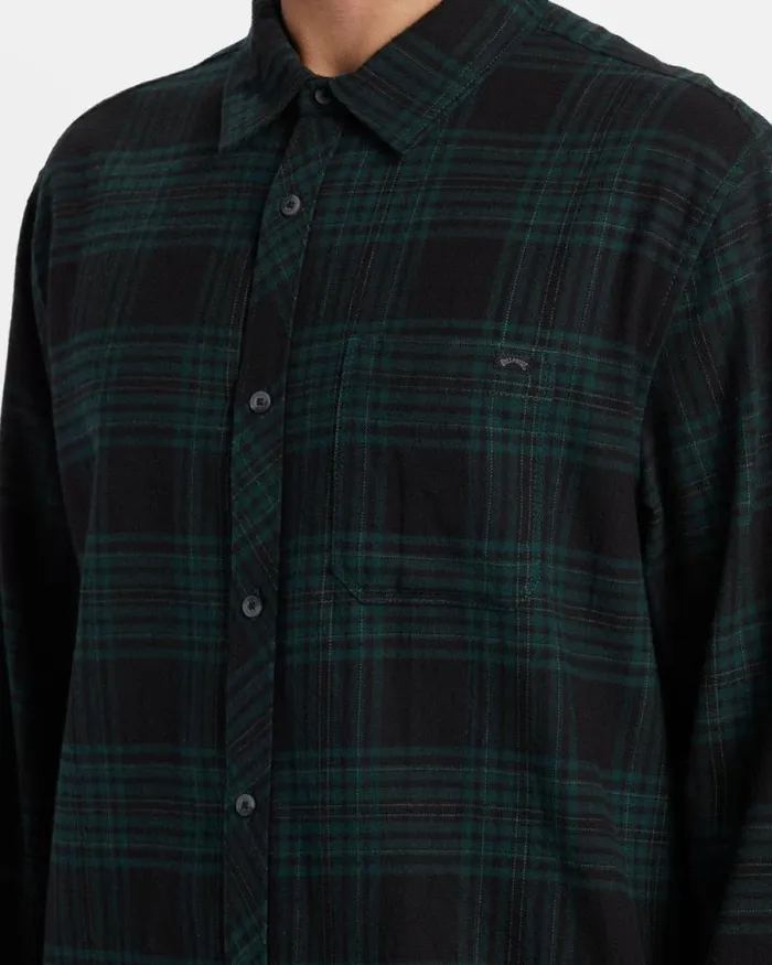 Billabong Shirts Coastline Long Sleeve Flannel Shirt Black 8211 Men Billabong Shirts Coastline Long Sleeve Flannel Shirt Black 8211 Men