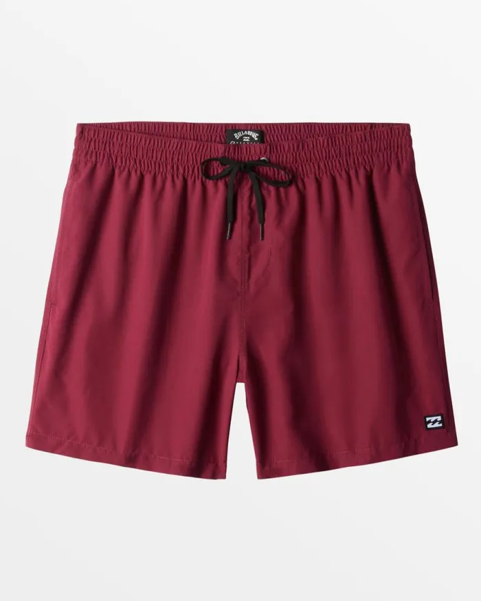Billabong Shorts All Day Layback 16034 Swim Trunks Black Denim 8211 Men