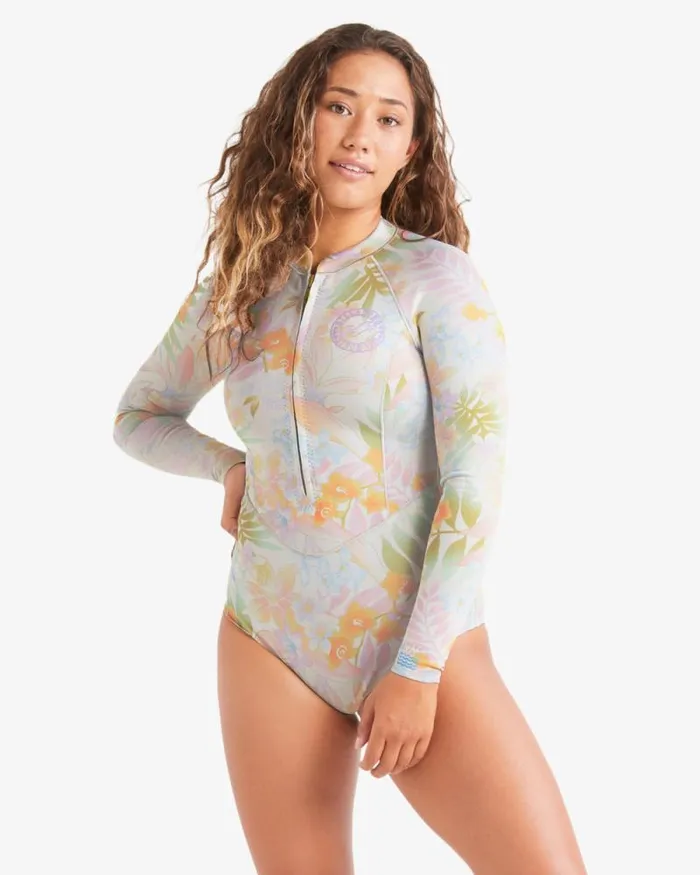 Billabong Springsuits Salty Dayz Light Long Sleeve Spring Wetsuit Peaceful Palms 8211 Women Billabong Springsuits Salty Dayz Light Long Sleeve Spring Wetsuit Peaceful Palms 8211 Women
