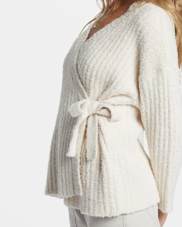 Billabong Sweaters Soft Sand Wrap Cardigan White Cap 8211 Women Billabong Sweaters Soft Sand Wrap Cardigan White Cap 8211 Women