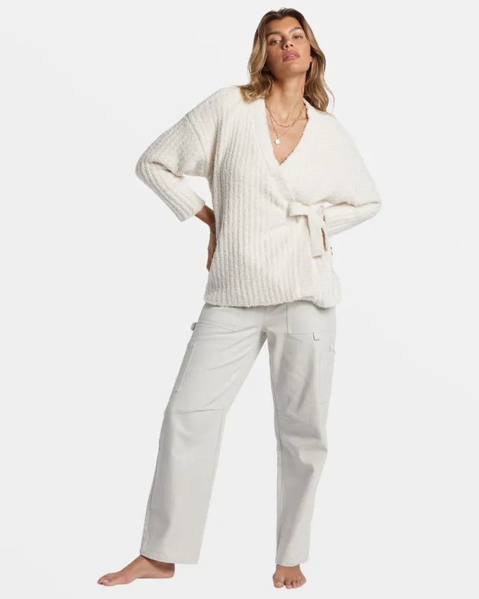 Billabong Sweaters Soft Sand Wrap Cardigan White Cap 8211 Women Billabong Sweaters Soft Sand Wrap Cardigan White Cap 8211 Women