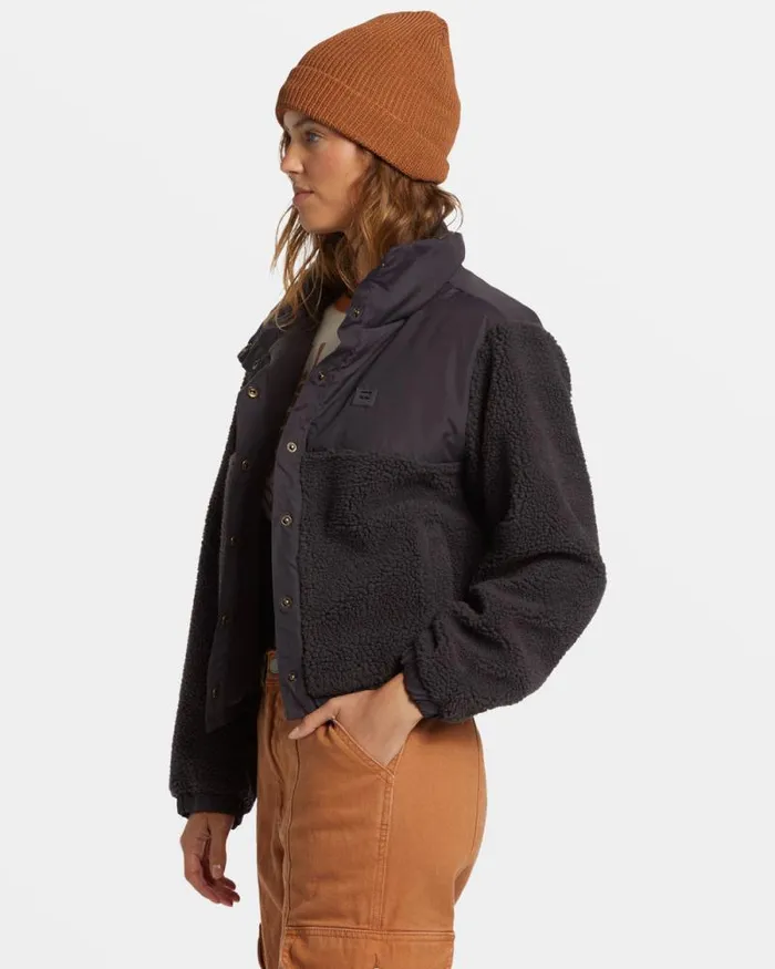 Billabong Sweatshirts and Fleece Lost Trails Jacket Black Sands 8211 Women Billabong Sweatshirts and Fleece Lost Trails Jacket Black Sands 8211 Women