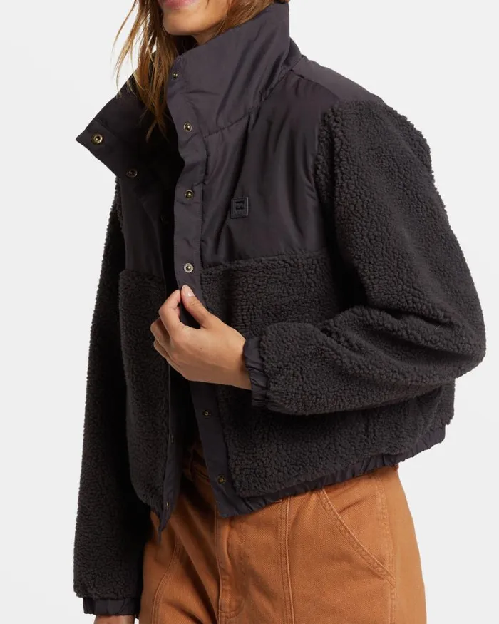 Billabong Sweatshirts and Fleece Lost Trails Jacket Black Sands 8211 Women Billabong Sweatshirts and Fleece Lost Trails Jacket Black Sands 8211 Women