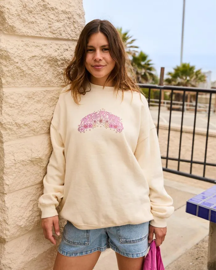 Billabong Sweatshirts and Fleece Ride In Oversized Crewneck Sweatshirt White Cap 1 8211 Women Billabong Sweatshirts and Fleece Ride In Oversized Crewneck Sweatshirt White Cap 1 8211 Women