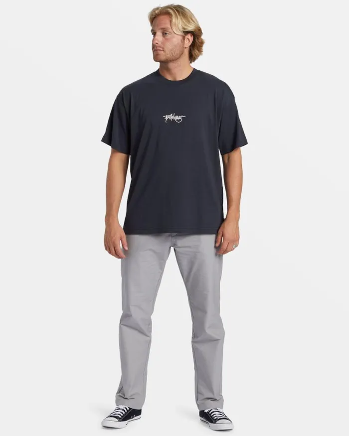 Billabong TShirts Identity TShirt Washed Black 8211 Men Billabong TShirts Identity TShirt Washed Black 8211 Men