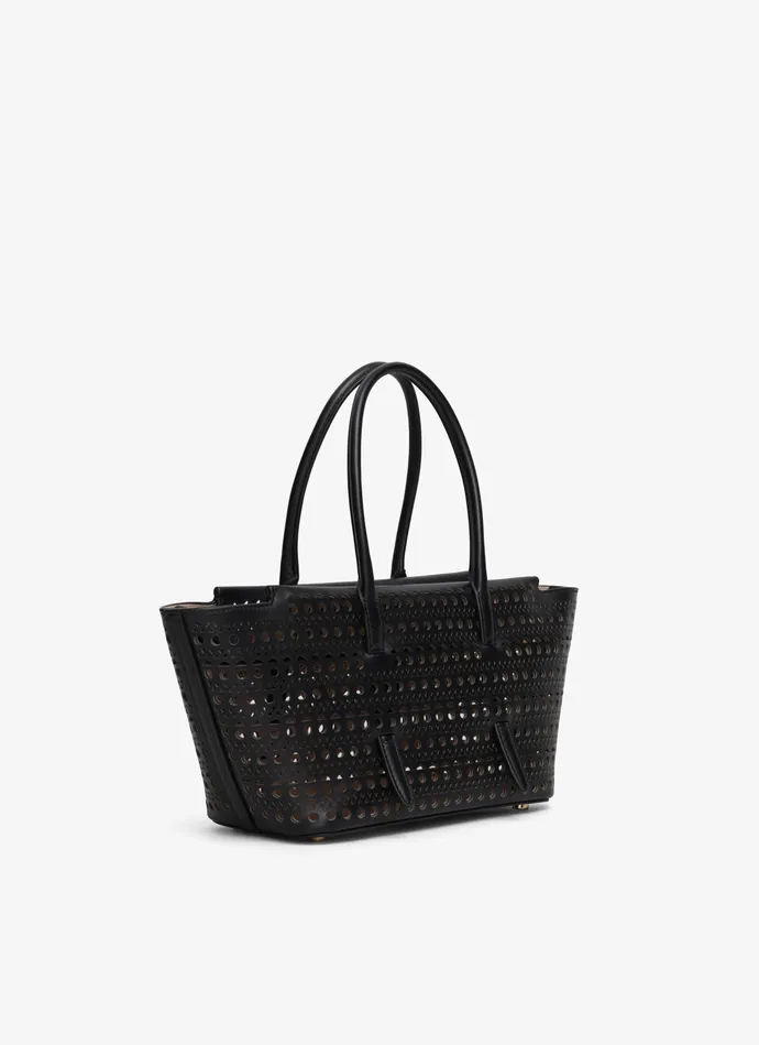 Black NEO MINA 20 BAG IN VIENNE CALFSKIN Women Alaa Le Mina