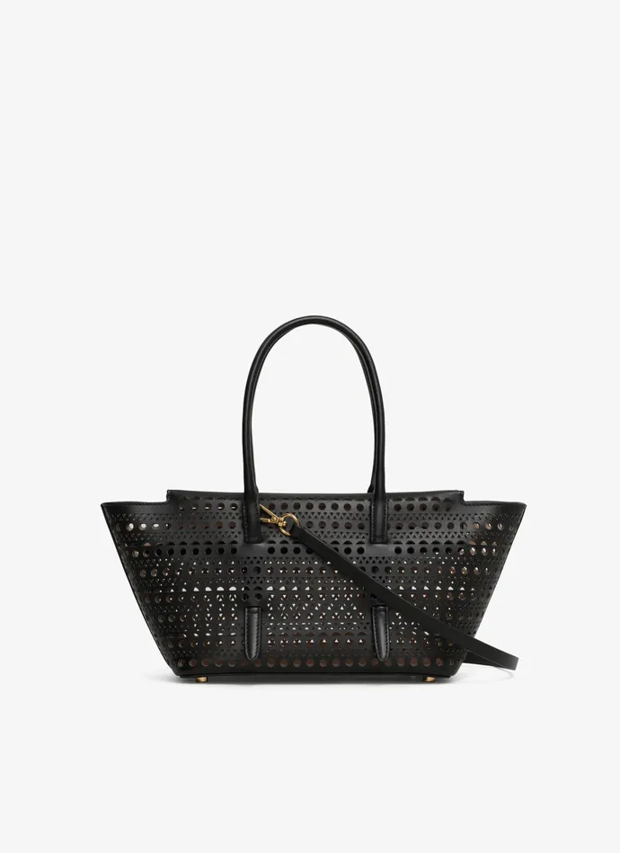 Black NEO MINA 20 BAG IN VIENNE CALFSKIN Women Alaa Le Mina