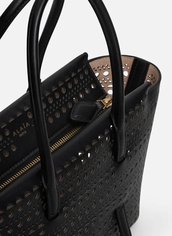Black NEO MINA 20 BAG IN VIENNE CALFSKIN Women Alaa Le Mina