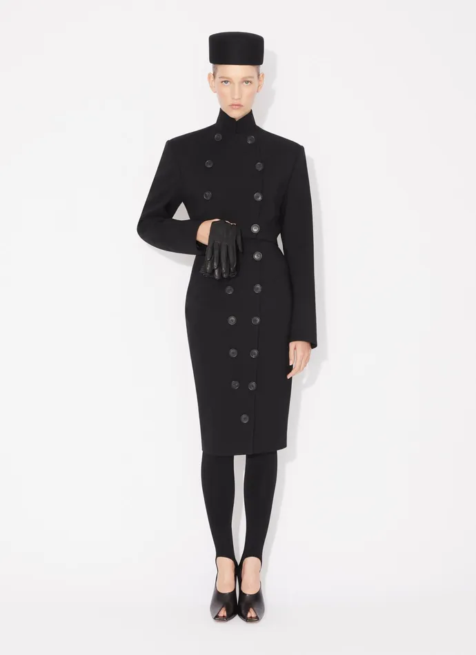 Black SHORT CROPPED JACKET Women Alaa Coats and Jackets