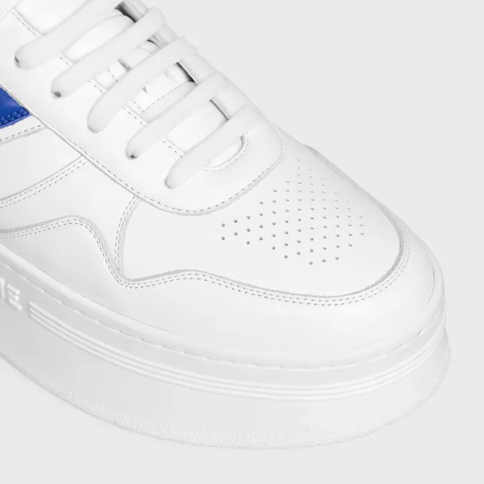 Block Sneakers With Wedge In Calfskin Optic Whiteblue Women CELINE SNEAKERS
