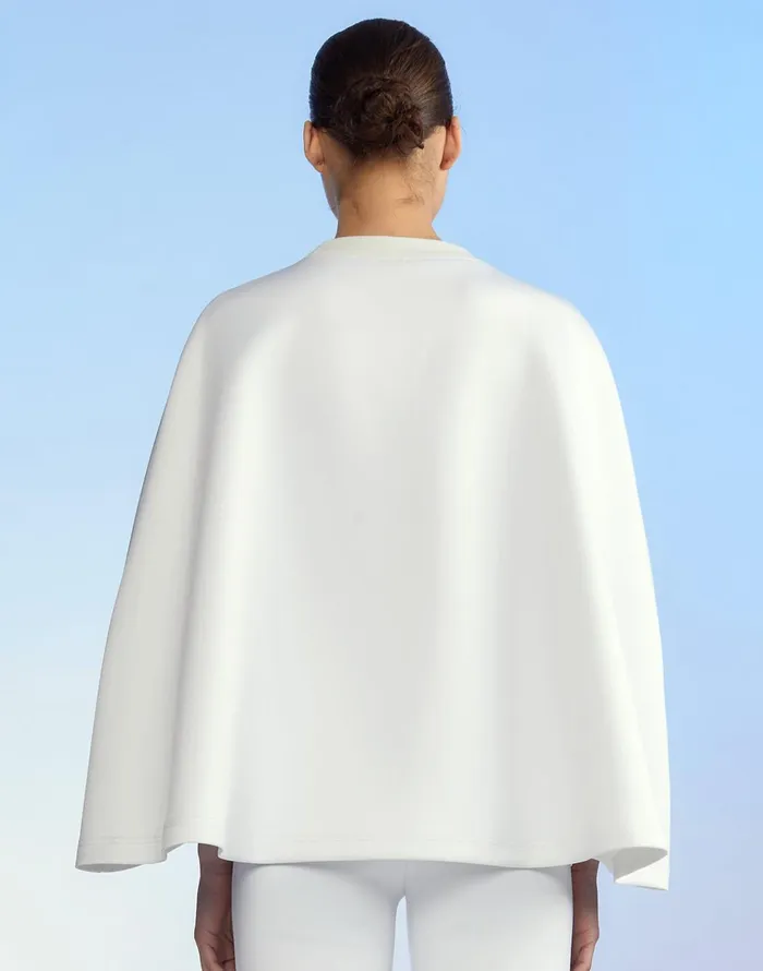 Bonded Capelet 8211 WhiteS Women Cynthia Rowley Tops