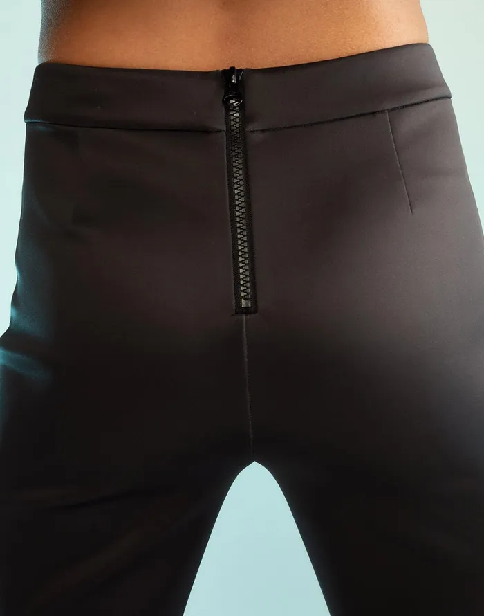 Bonded Fit And Flare Pants 8211 Black Women Cynthia Rowley Bottoms