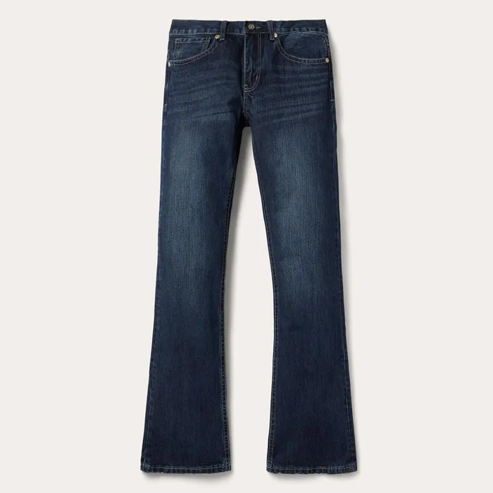 Boot Cut Men Stetson 1014 Rocker Fit Jean Blue