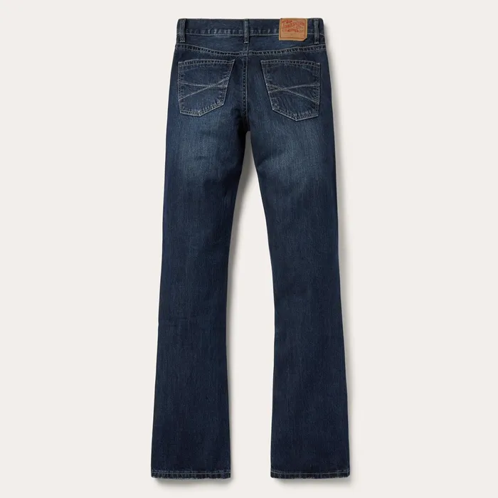 Boot Cut Men Stetson 1014 Rocker Fit Jean Blue
