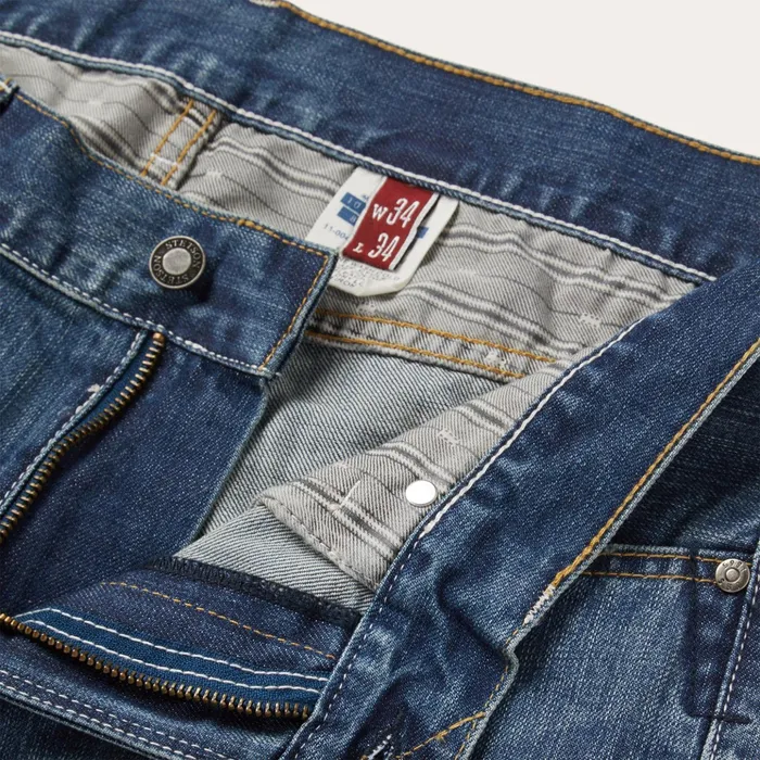 Boot Cut Men Stetson 1014 Rocker Fit Jean Blue