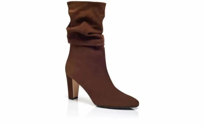 Boots Women Manolo Blahnik CALASSOBrown Crosta Mid Calf Boots Boots Women Manolo Blahnik CALASSOBrown Crosta Mid Calf Boots