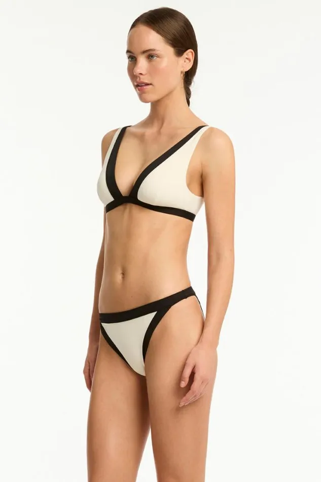 Border Plunge Bralette Border Coconut Women Sea Level Tops