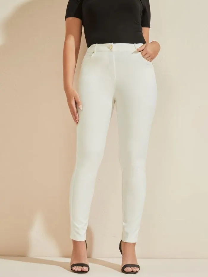 Bottoms Women Marciano Hollywood Skinny Pant Pale Pearl