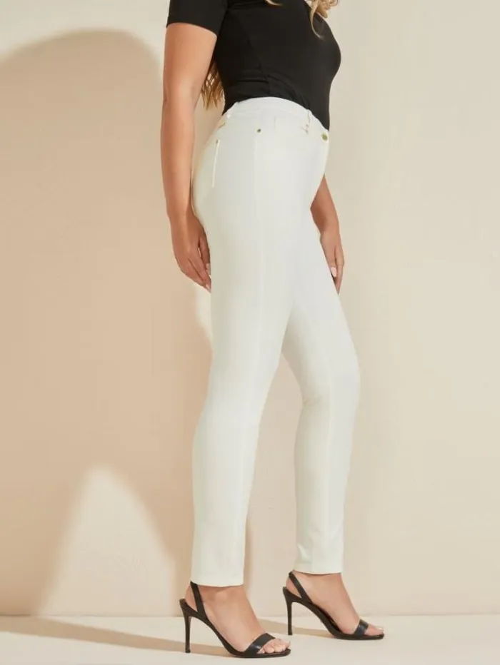Bottoms Women Marciano Hollywood Skinny Pant Pale Pearl Bottoms Women Marciano Hollywood Skinny Pant Pale Pearl