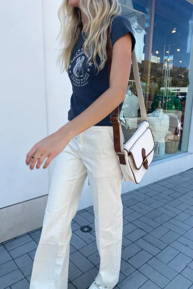 Brandy Melville Bottoms Fleur Pants Ivory 8211 Women