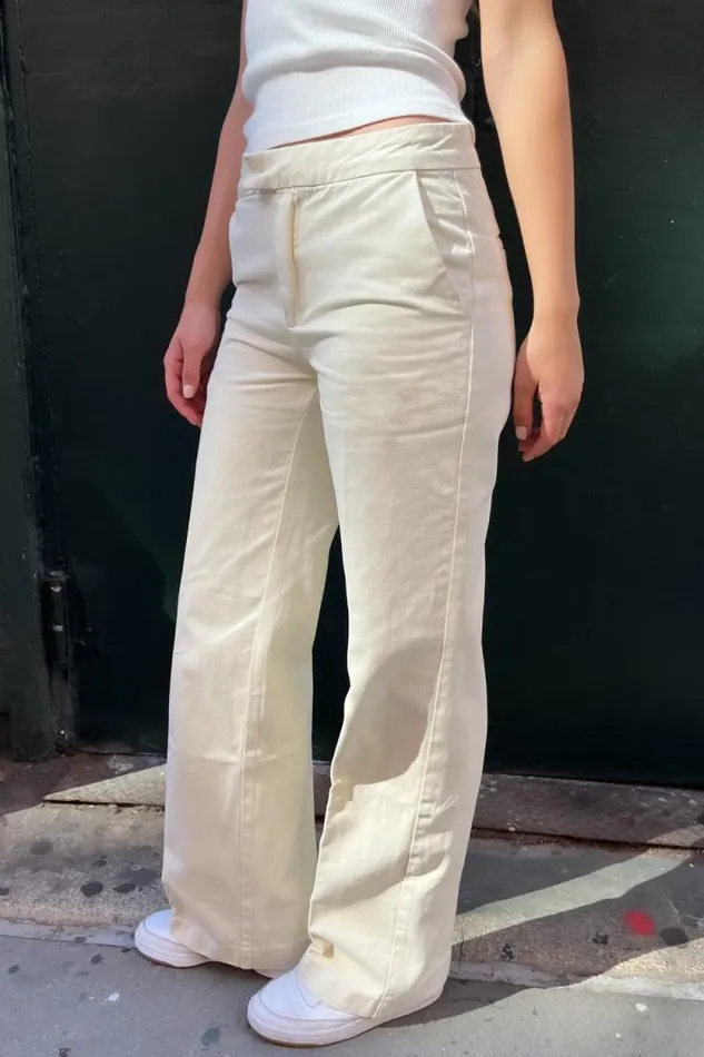 Brandy Melville Bottoms Fleur Pants Ivory 8211 Women
