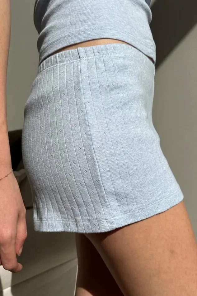 Brandy Melville Bottoms Keira Eyelet Sweatshorts Light Blue 8211 Women