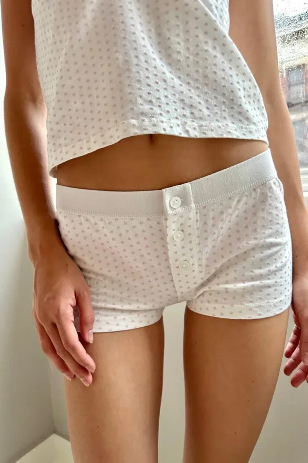 Brandy Melville Intimates Boy Short Heart Underwear 8211 Women